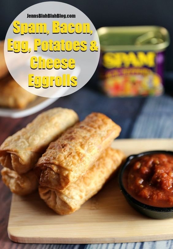 Spam Breakfast Eggrolls Recipe 10 Spam Breakfast Eggrolls