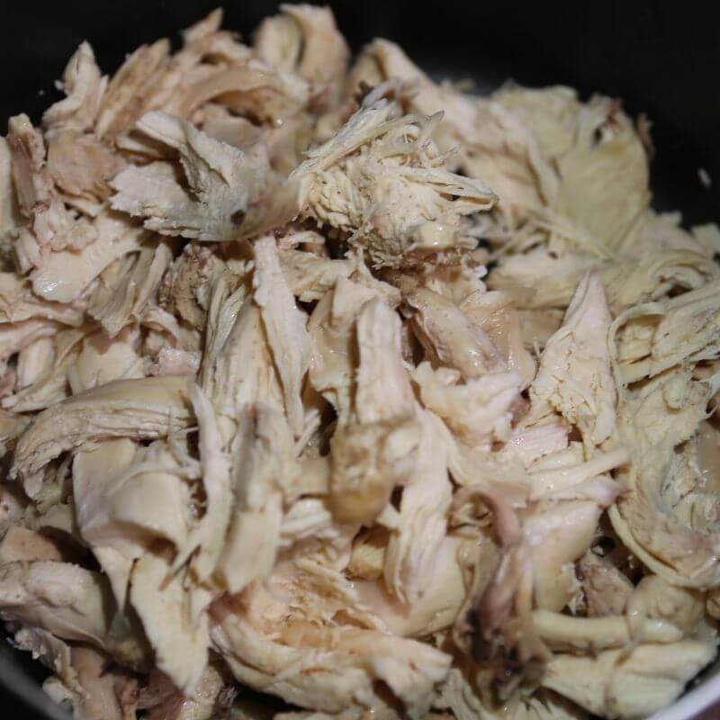 Delish Chicken and Dumplings Recipe 13 shredded chicken