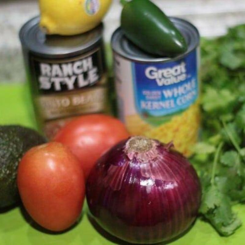 Zesty Cowboy Caviar Recipe 11 beans, corn, lemon, tomatoes, onion