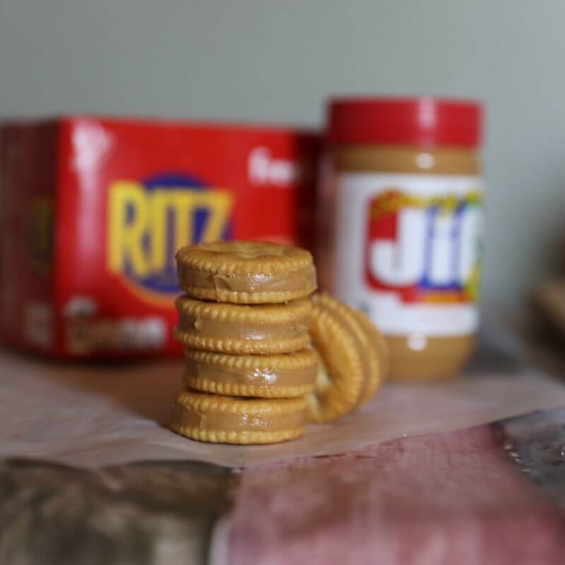 Chocolate Covered Peanut Butter Ritz Crackers 12 peanut butter ritz crackers