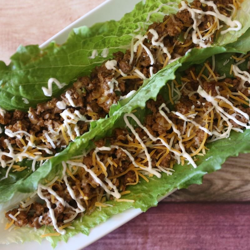 Beef Taco Lettuce Wraps 14 Beef Taco Lettuce Wraps