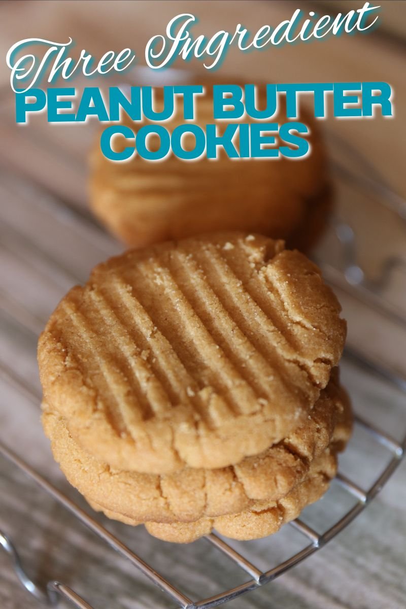 Three Ingredient Peanut Butter Cookies 10 Three Ingredient Peanut Butter Cookies