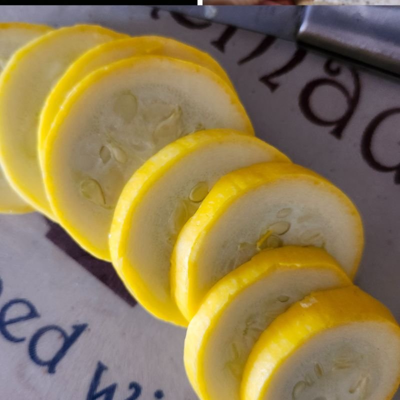 Parmesan Squash 12 sliced squash