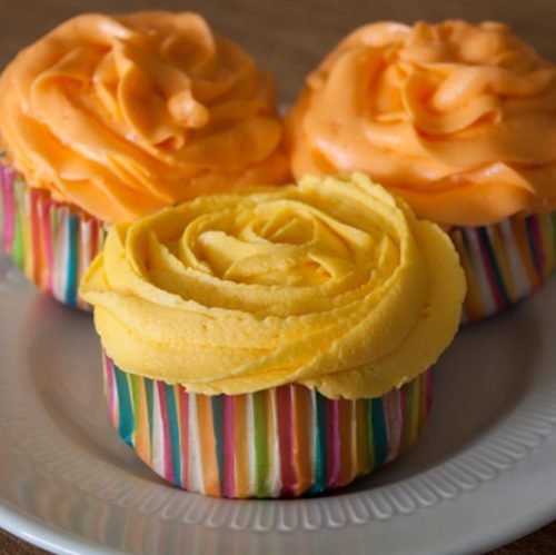 All-In-One Cake and Frosting Cupcakes
