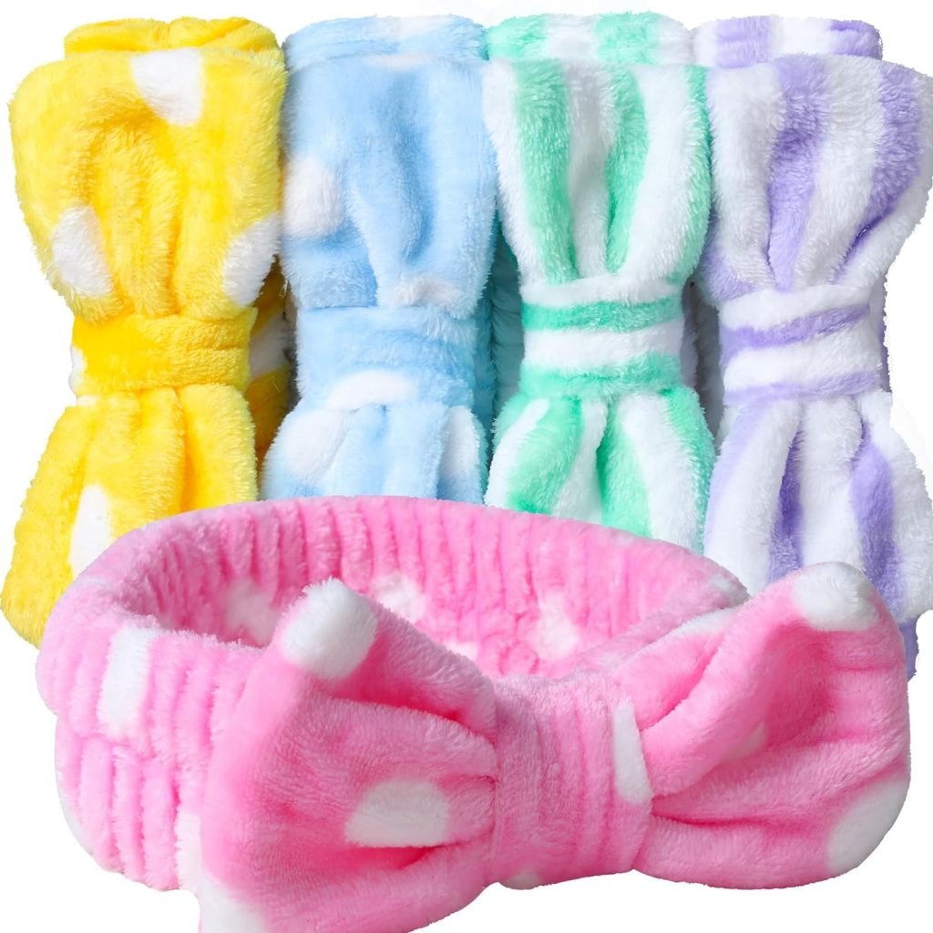 Stocking Stuffers for Teen Girls 16 Teenitor 5-Piece Makeup Headbands with Removable Bow
