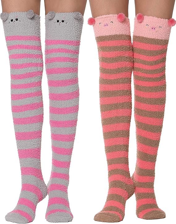 Stocking Stuffers for Teen Girls 23 Thigh High Fuzzy Socks
