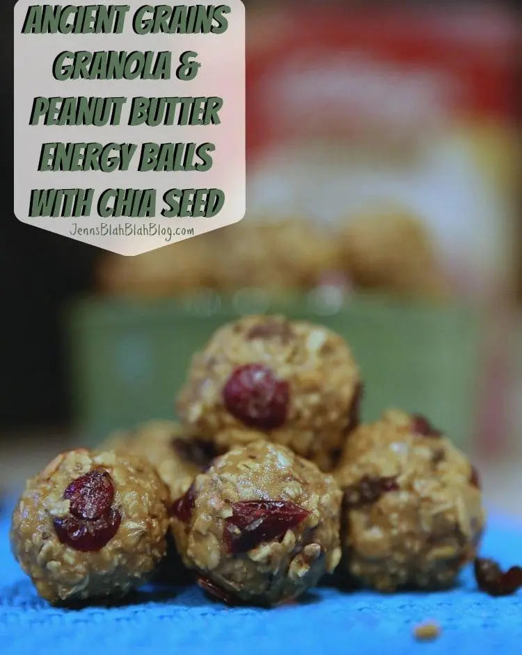 Ancient Grains Granola & Peanut Butter Energy Balls Recipe with Chia Seed