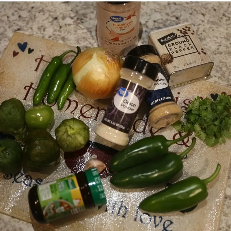 Easy Sautéed Salsa Verde 12 GREEN SALSA INGREDIENTS