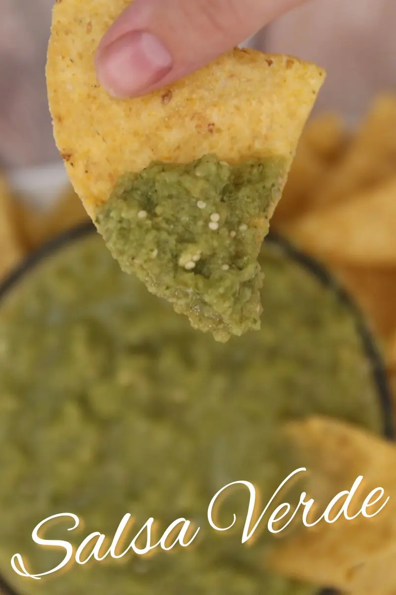 Easy Sautéed Salsa Verde 11 Easy homemade sauteed salsa verde with roasted tomatillos in a skillet—Half Baked Media recipe.