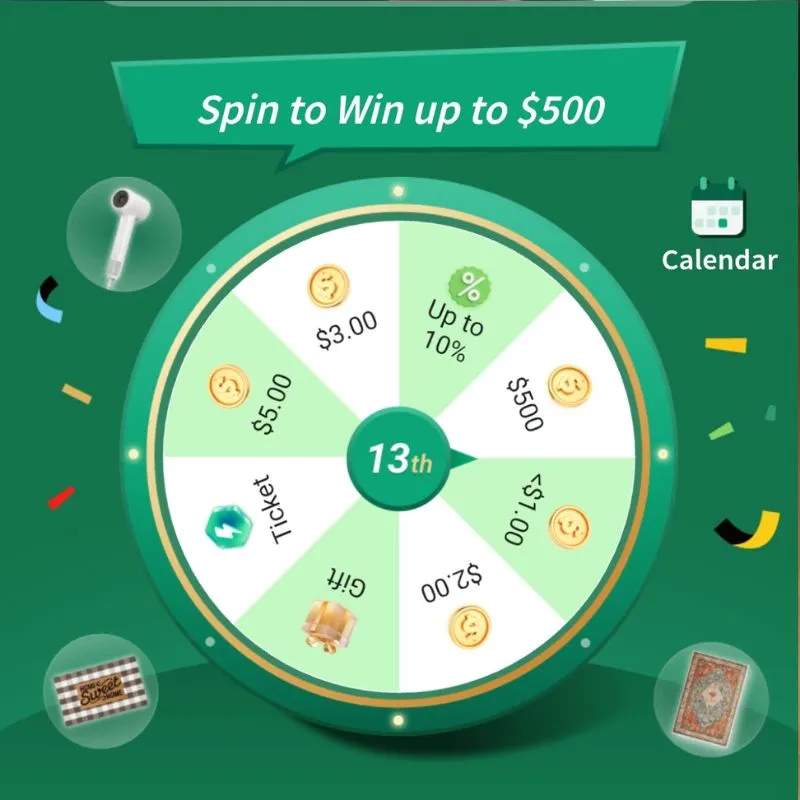 rebatesme spin to win wheel
