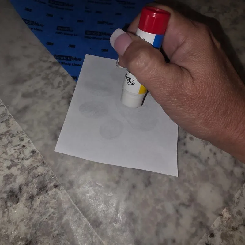 Awesome DIY Dog Treat Jar Using a Mason Jar 13 using glue stick to place glue on the back of image